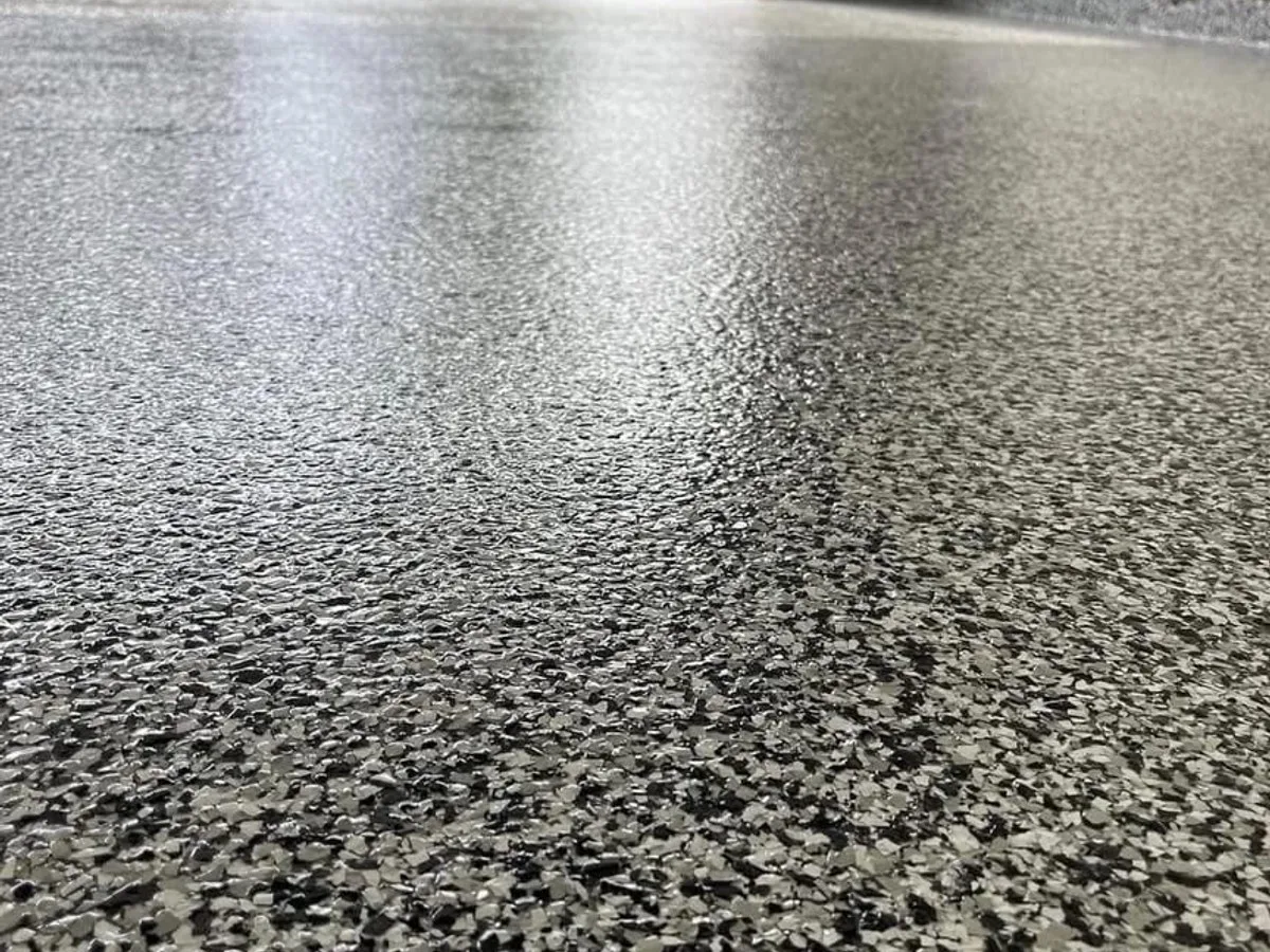 Completed garage floor