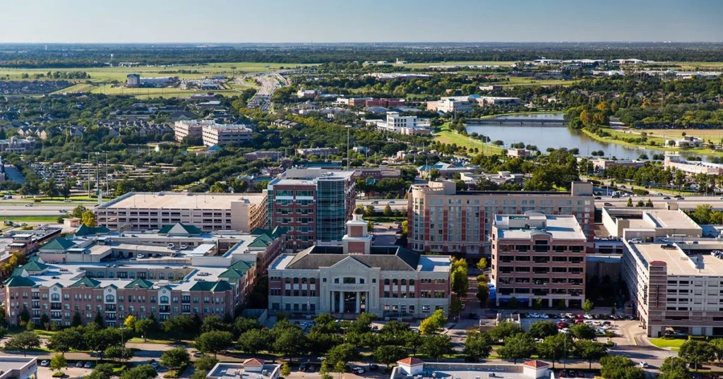 Sugar Land Texas Shot of City